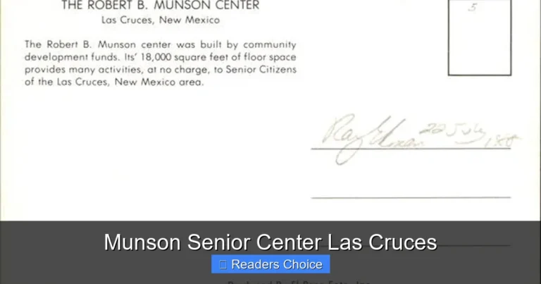 Munson Senior Center Las Cruces