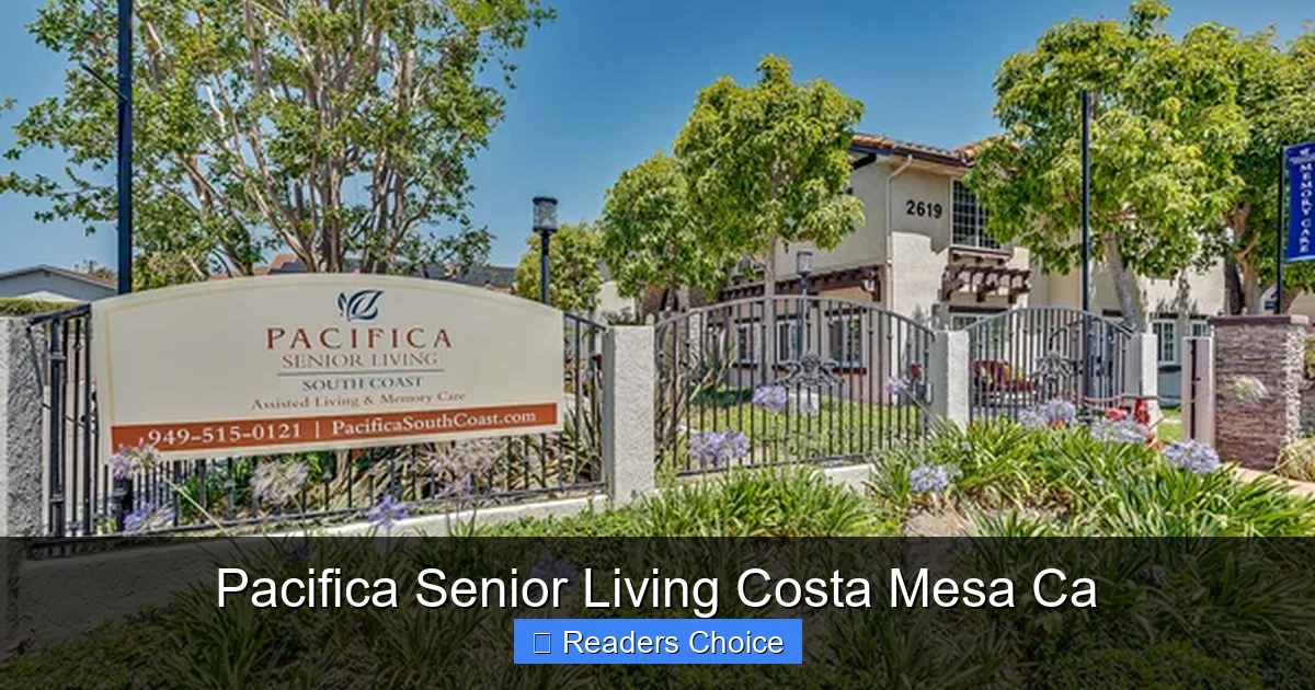 Pacifica Senior Living Costa Mesa Ca