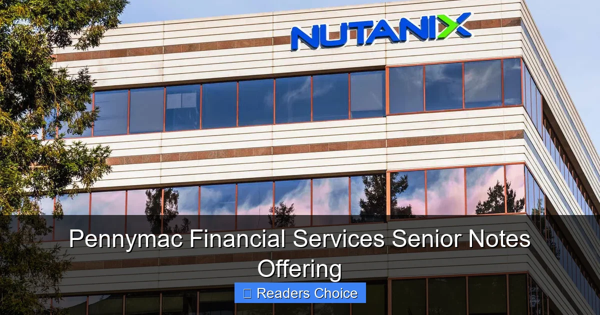 Pennymac Financial Services Senior Notes Offering