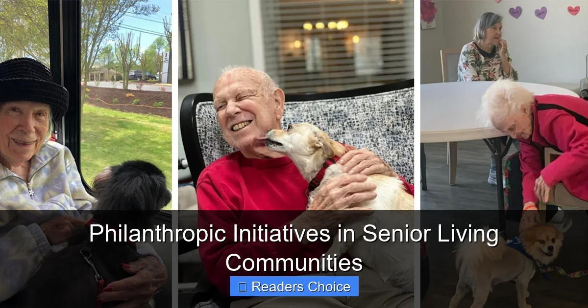 Philanthropic Initiatives in Senior Living Communities