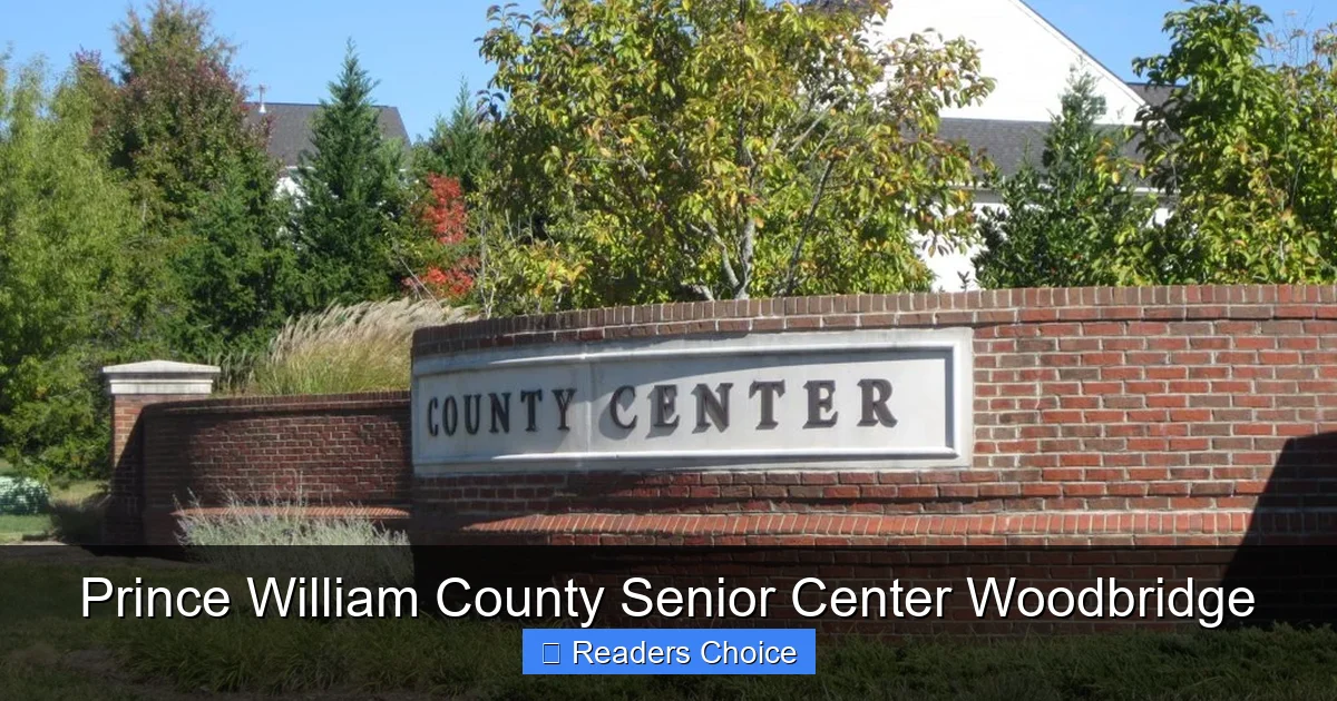 Prince William County Senior Center Woodbridge