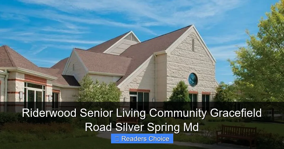 Riderwood Senior Living Community Gracefield Road Silver Spring Md