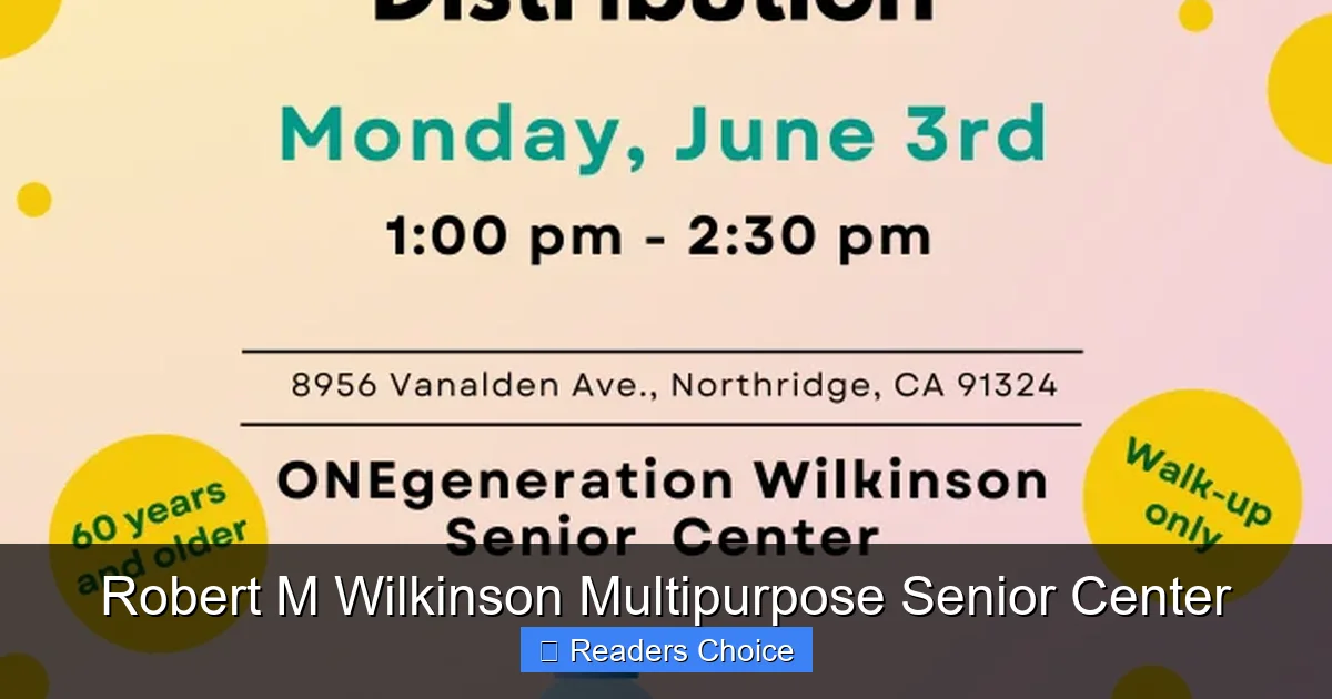 Robert M Wilkinson Multipurpose Senior Center