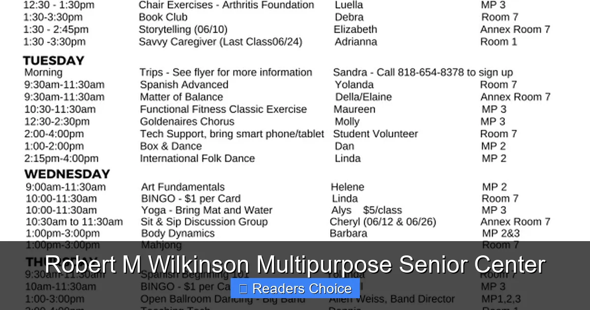 Robert M Wilkinson Multipurpose Senior Center