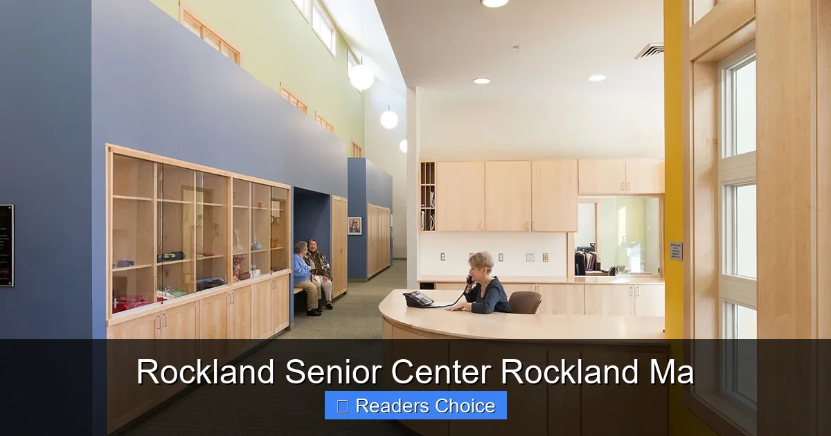 Rockland Senior Center Rockland Ma