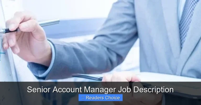 Senior Account Manager Job Description