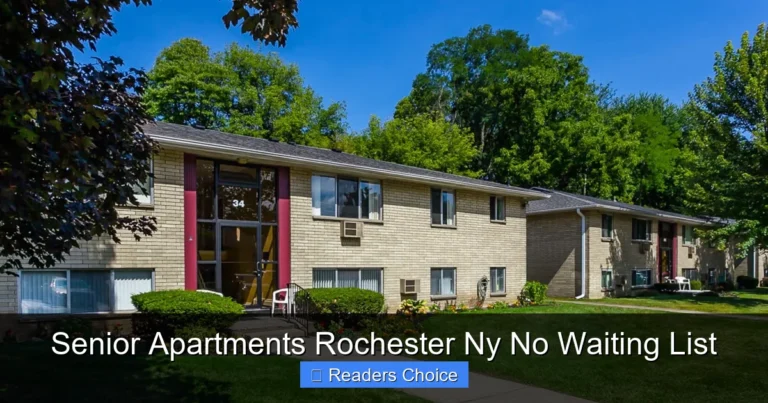 Senior Apartments Rochester Ny No Waiting List