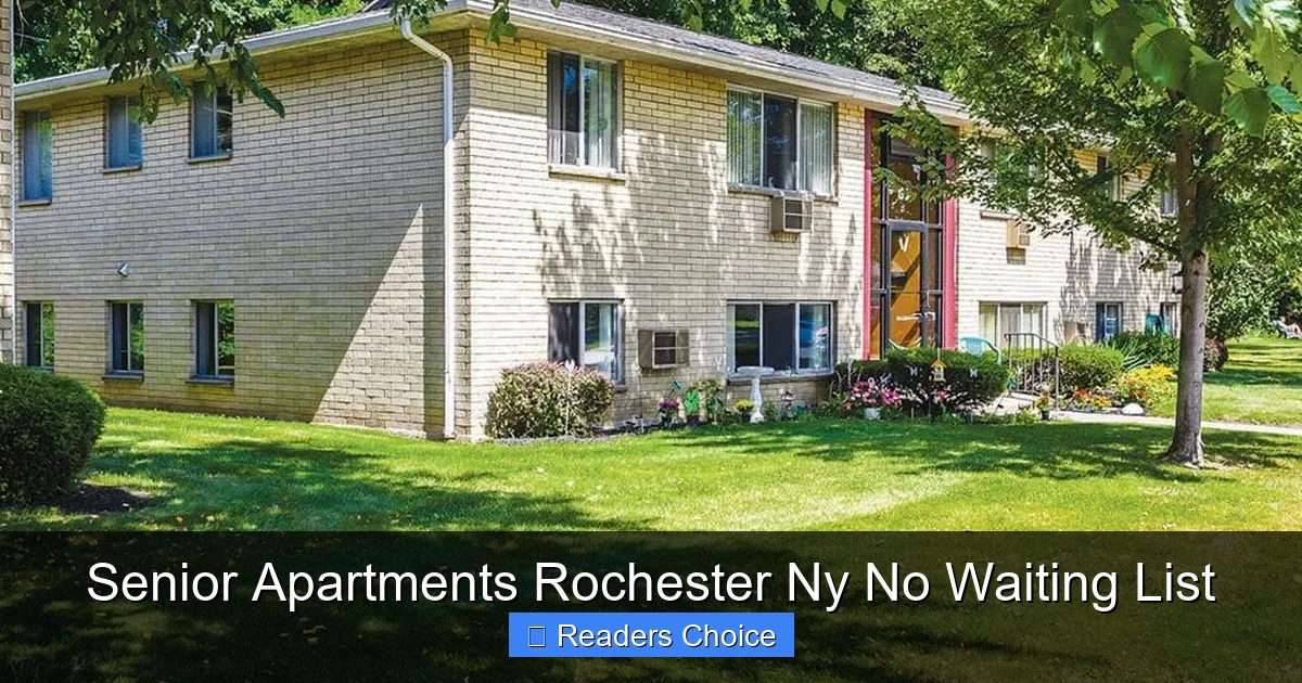 Senior Apartments Rochester Ny No Waiting List