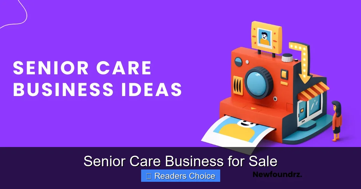 Senior Care Business for Sale