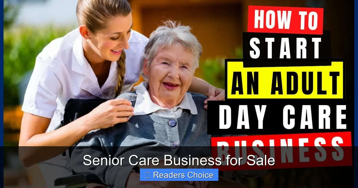 Senior Care Business for Sale