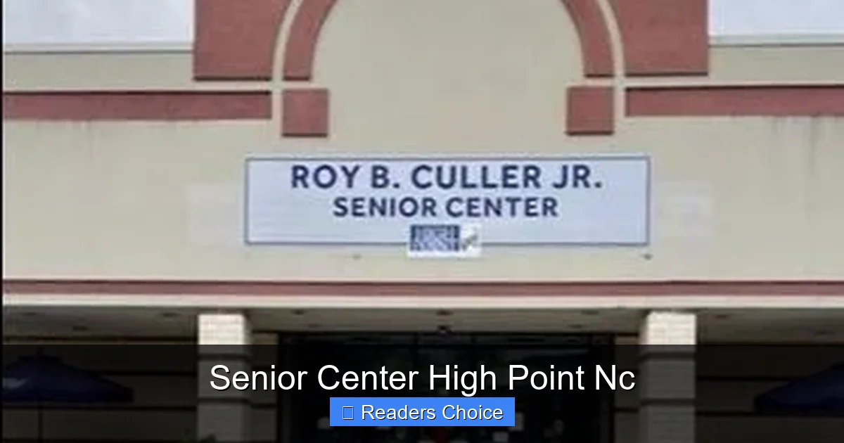 Senior Center High Point Nc
