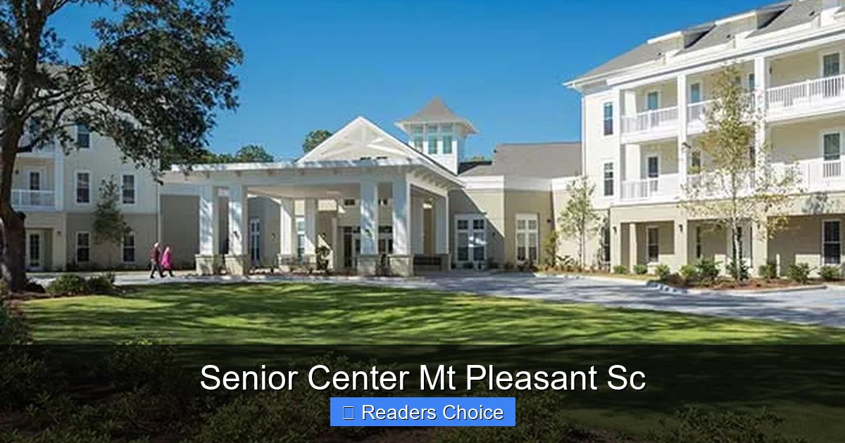 Senior Center Mt Pleasant Sc