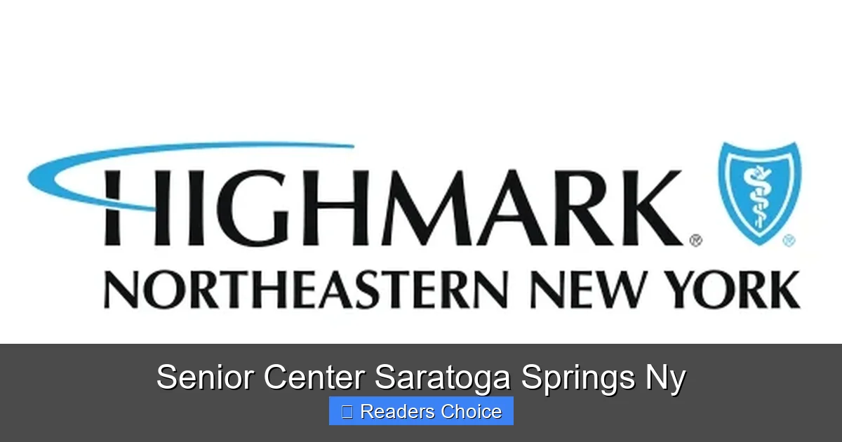 Senior Center Saratoga Springs Ny