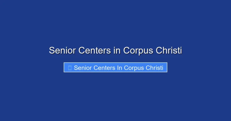 Senior Centers in Corpus Christi