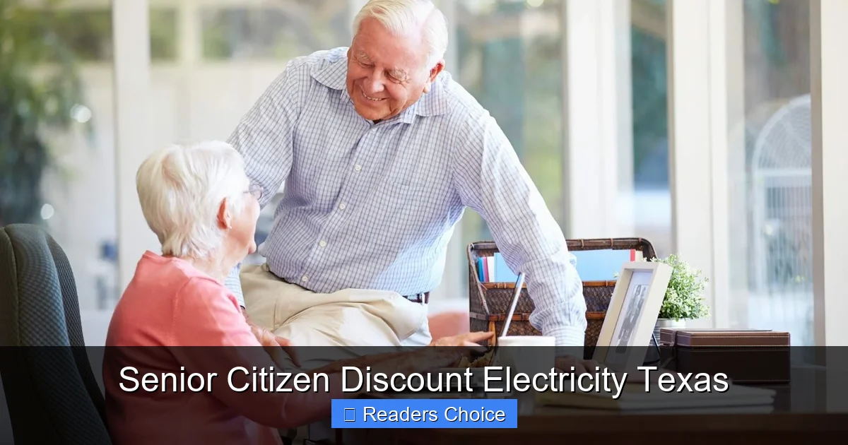 Senior Citizen Discount Electricity Texas
