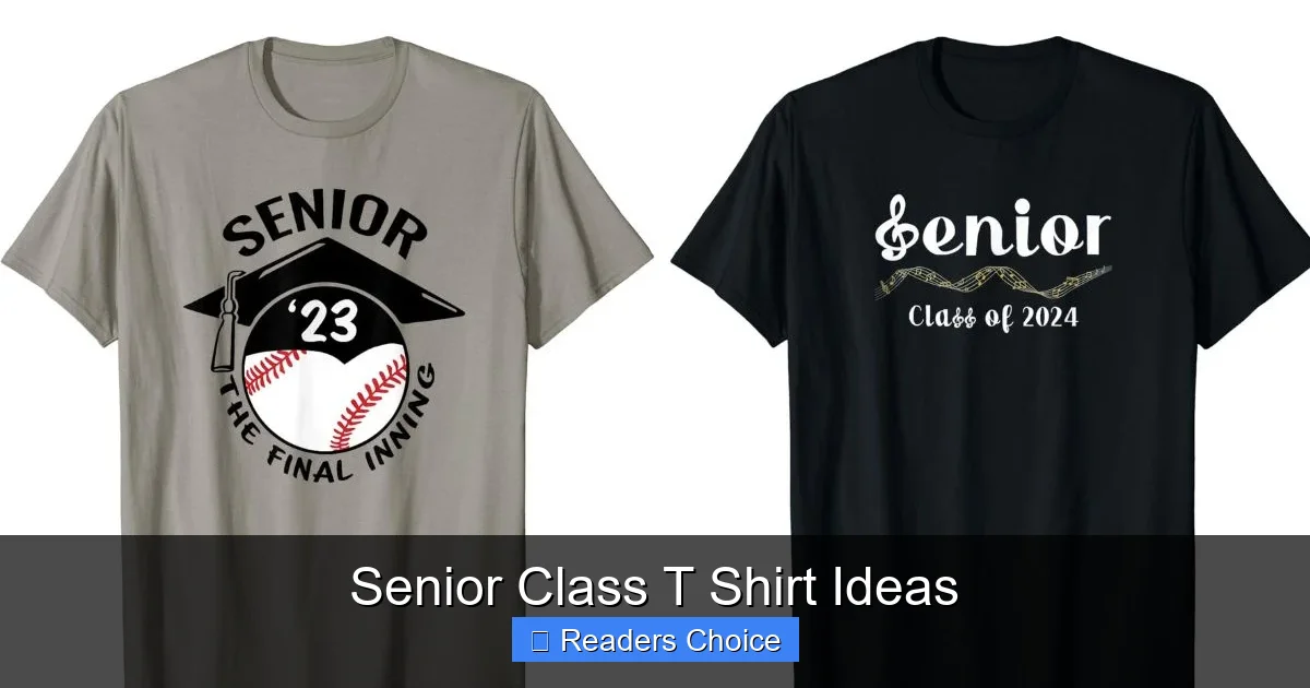 Senior Class T Shirt Ideas