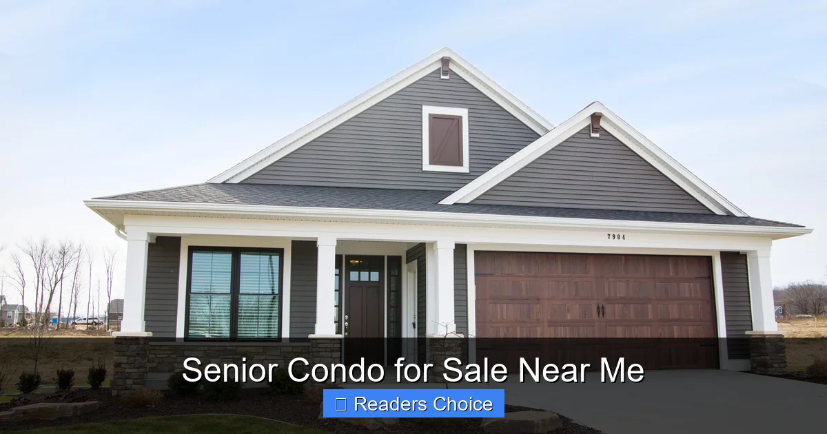 Senior Condo for Sale Near Me