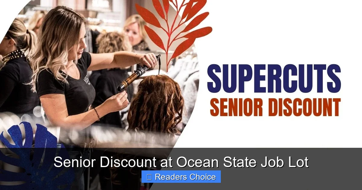 Senior Discount at Ocean State Job Lot