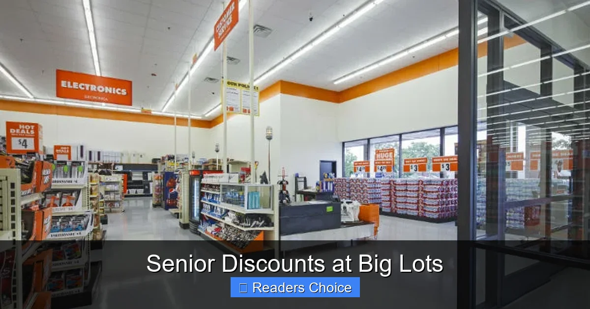 Senior Discounts at Big Lots