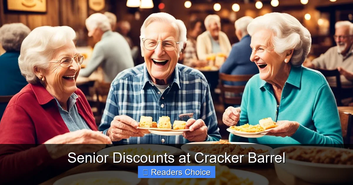 Senior Discounts at Cracker Barrel