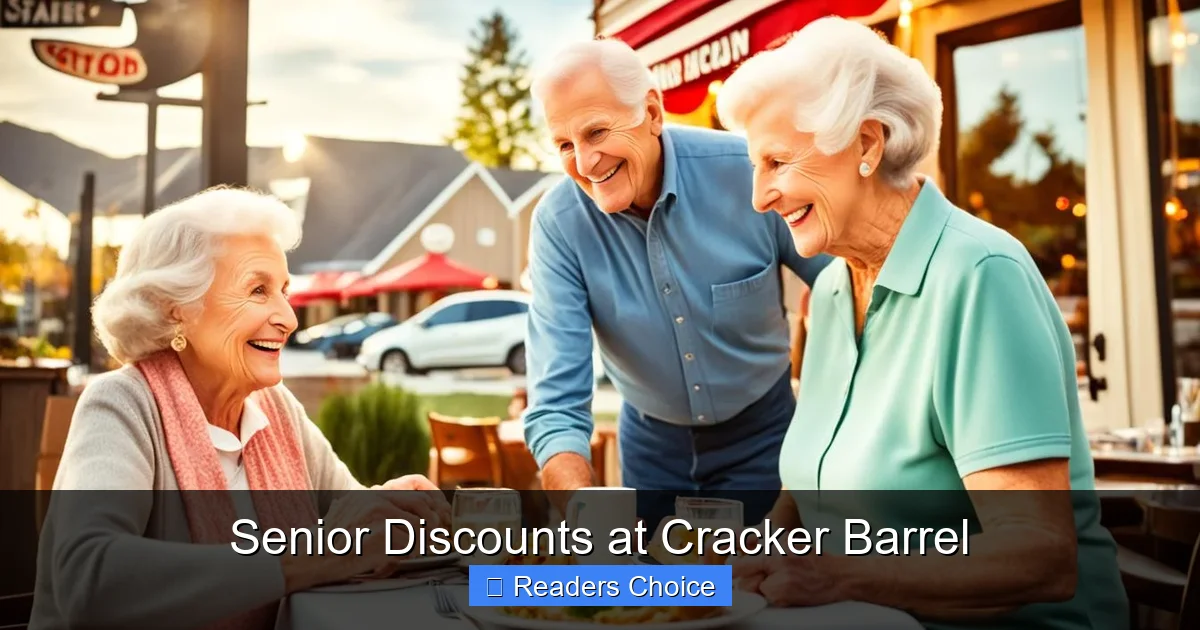 Senior Discounts at Cracker Barrel