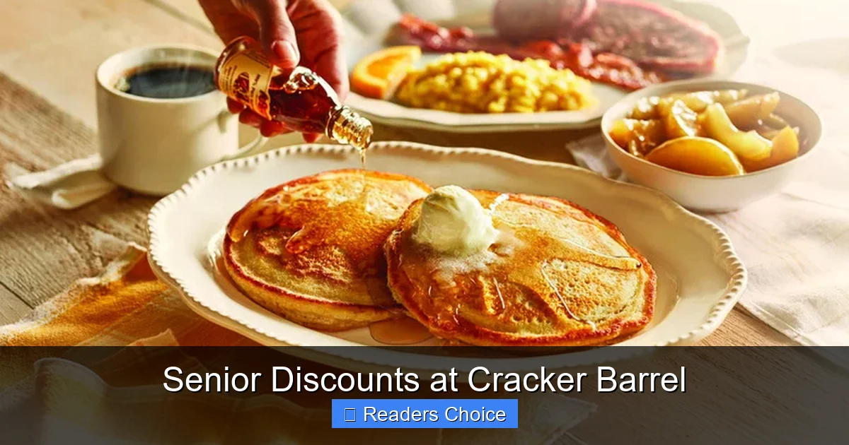 Senior Discounts at Cracker Barrel