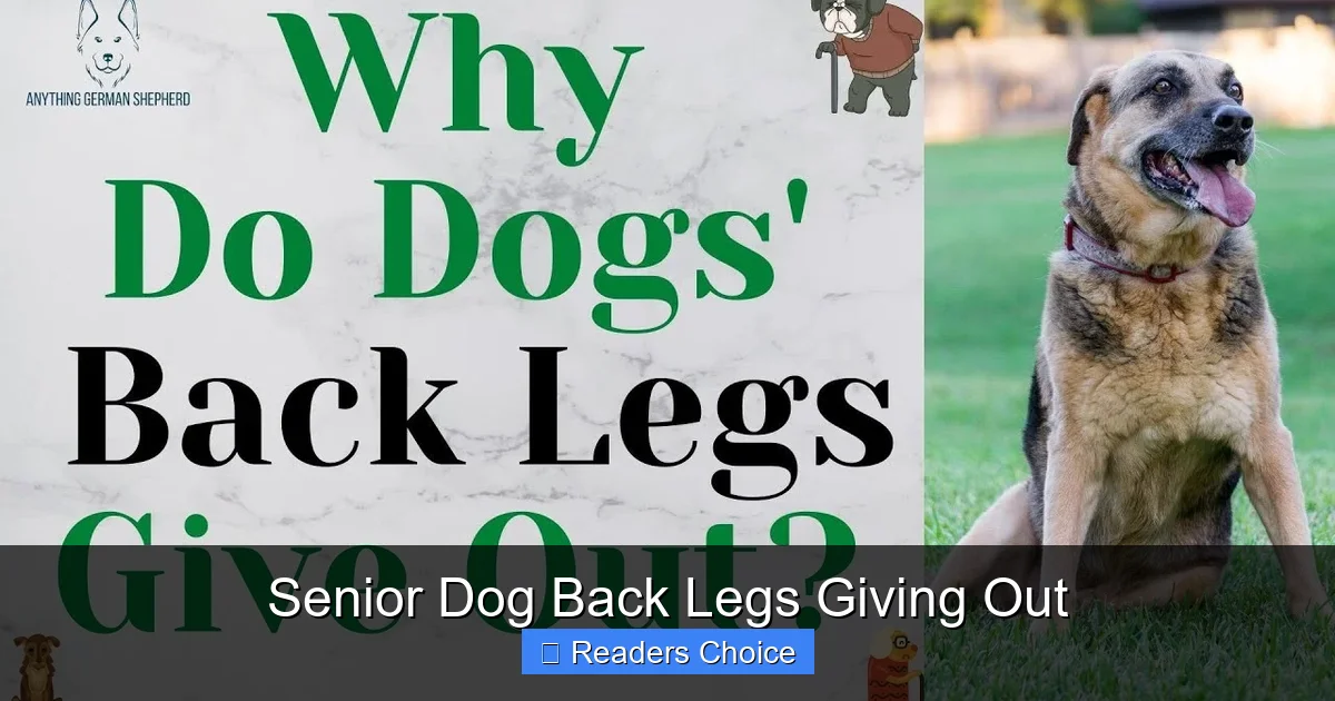 Senior Dog Back Legs Giving Out