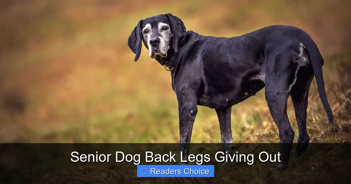 Senior Dog Back Legs Giving Out