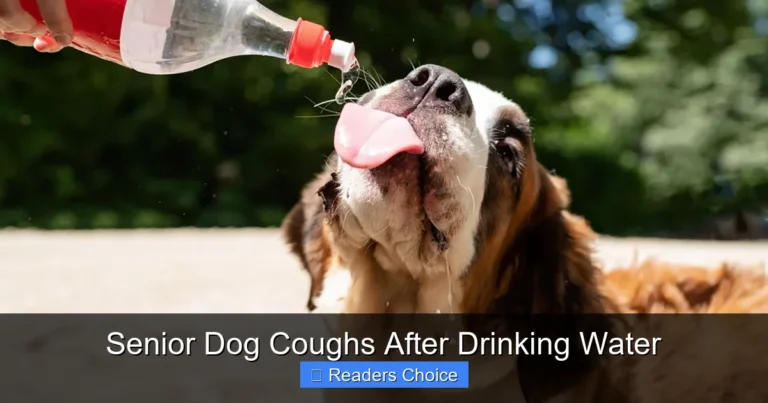 Senior Dog Coughs After Drinking Water