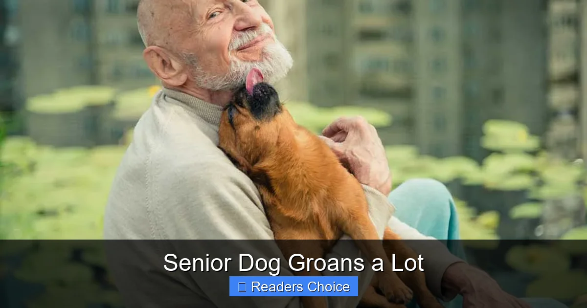 Senior Dog Groans a Lot