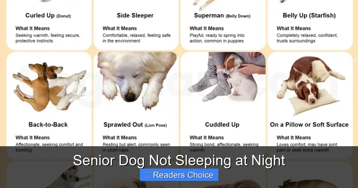 Senior Dog Not Sleeping at Night