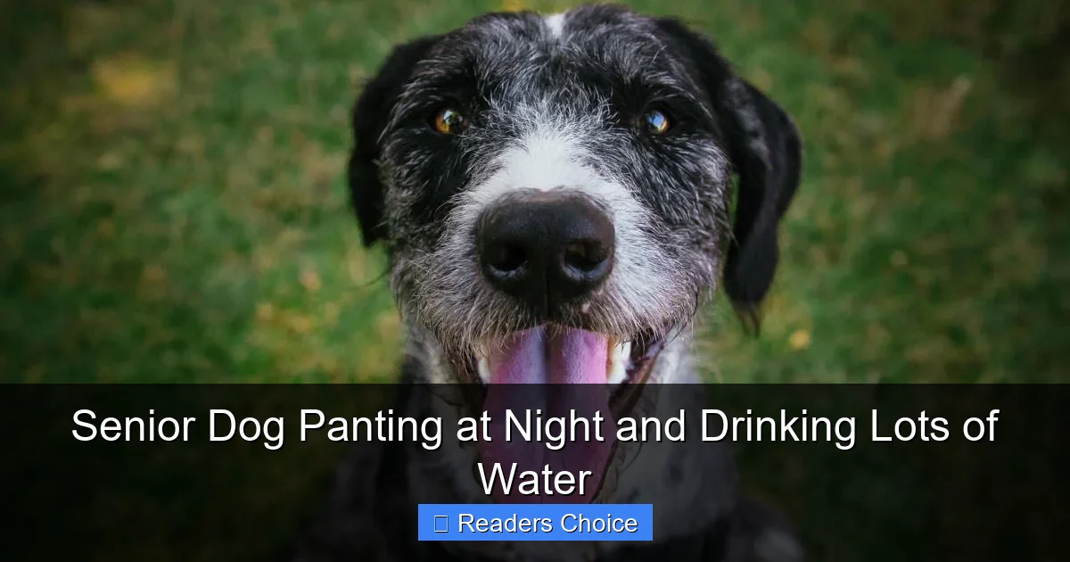 Senior Dog Panting at Night and Drinking Lots of Water