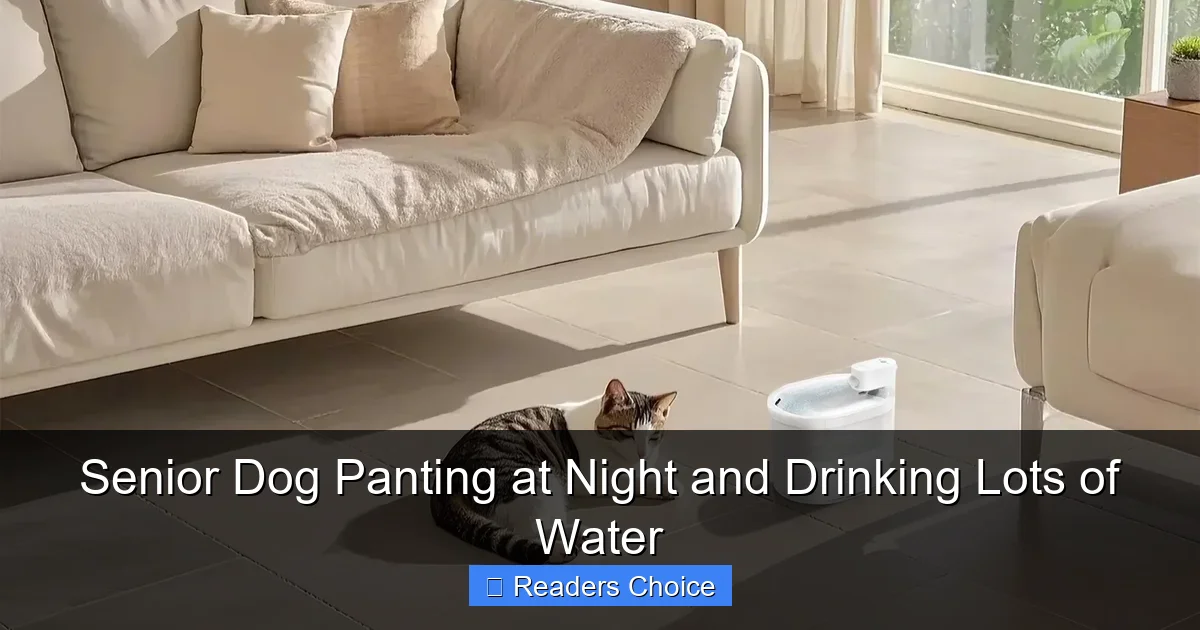 Senior Dog Panting at Night and Drinking Lots of Water