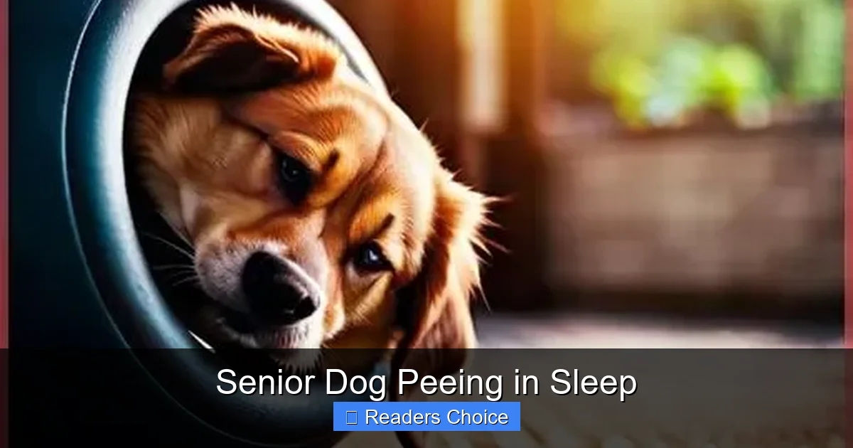 Senior Dog Peeing in Sleep