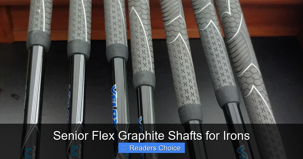 Senior Flex Graphite Shafts for Irons