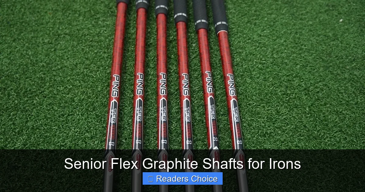 Senior Flex Graphite Shafts for Irons