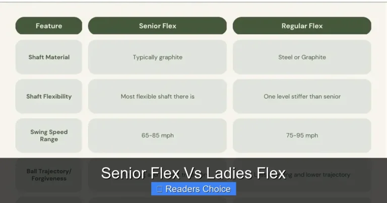 Senior Flex Vs Ladies Flex