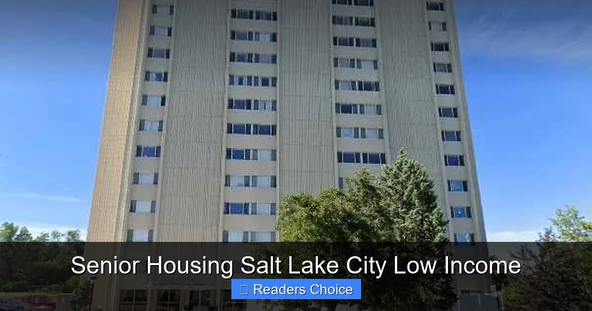 Senior Housing Salt Lake City Low Income