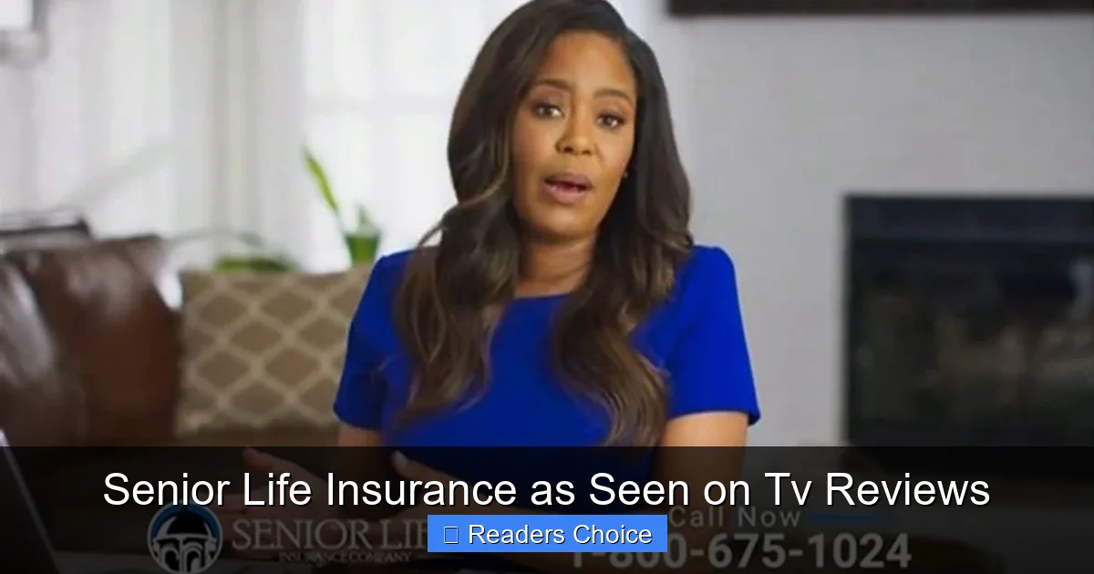Senior Life Insurance as Seen on Tv Reviews