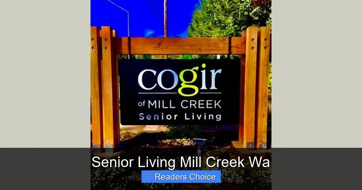 Senior Living Mill Creek Wa