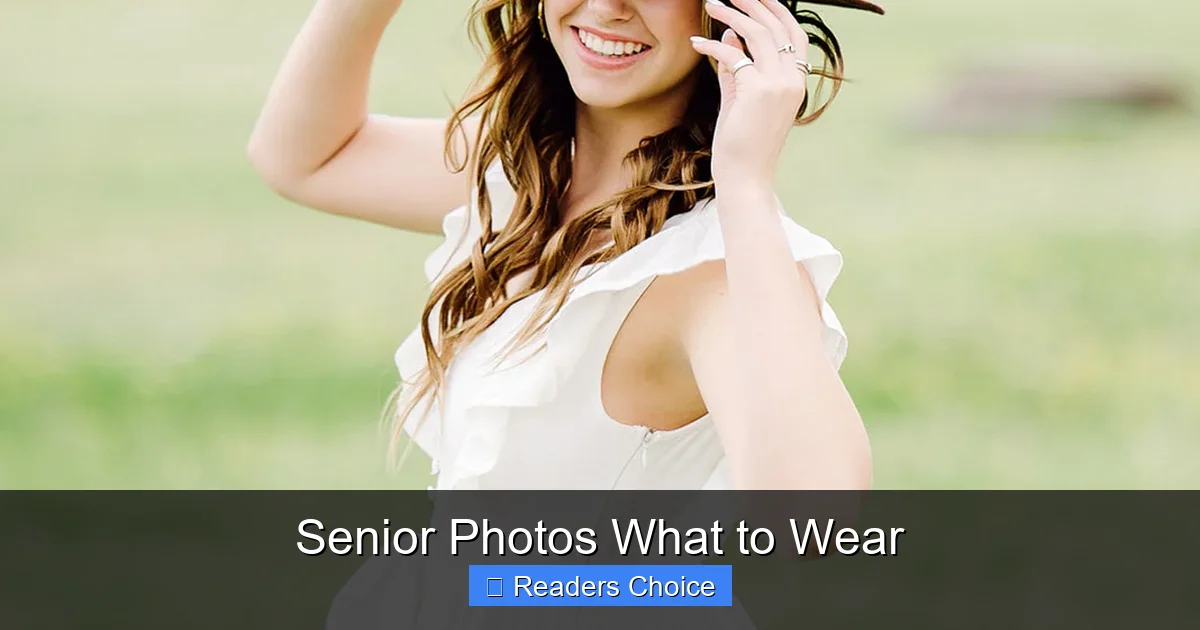 Senior Photos What to Wear
