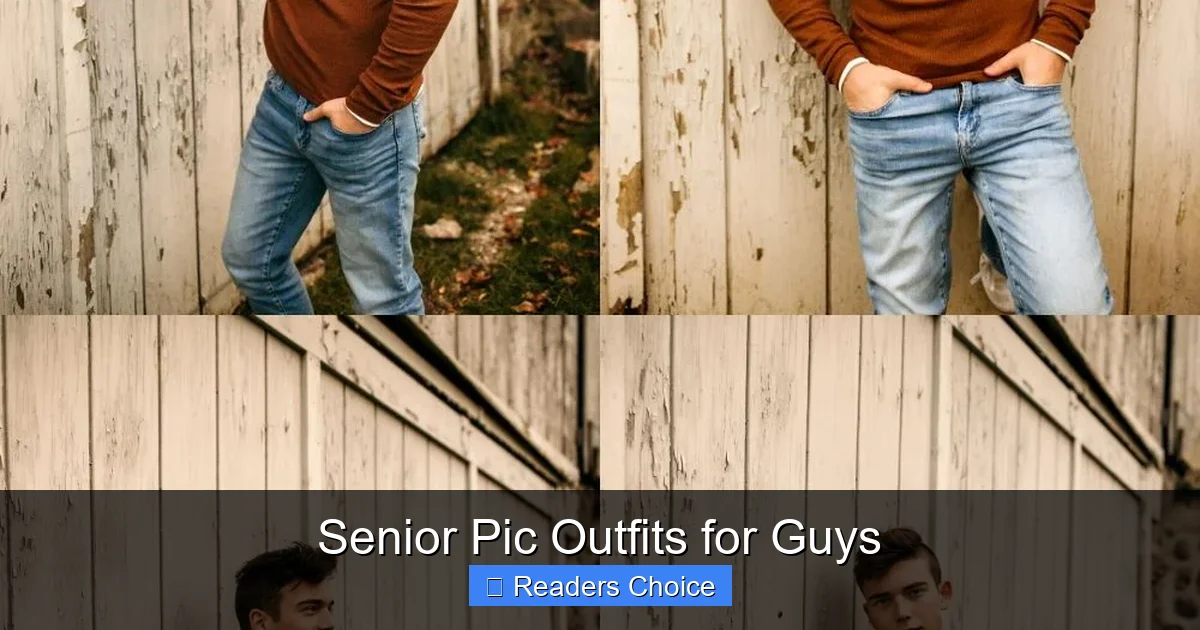 Senior Pic Outfits for Guys