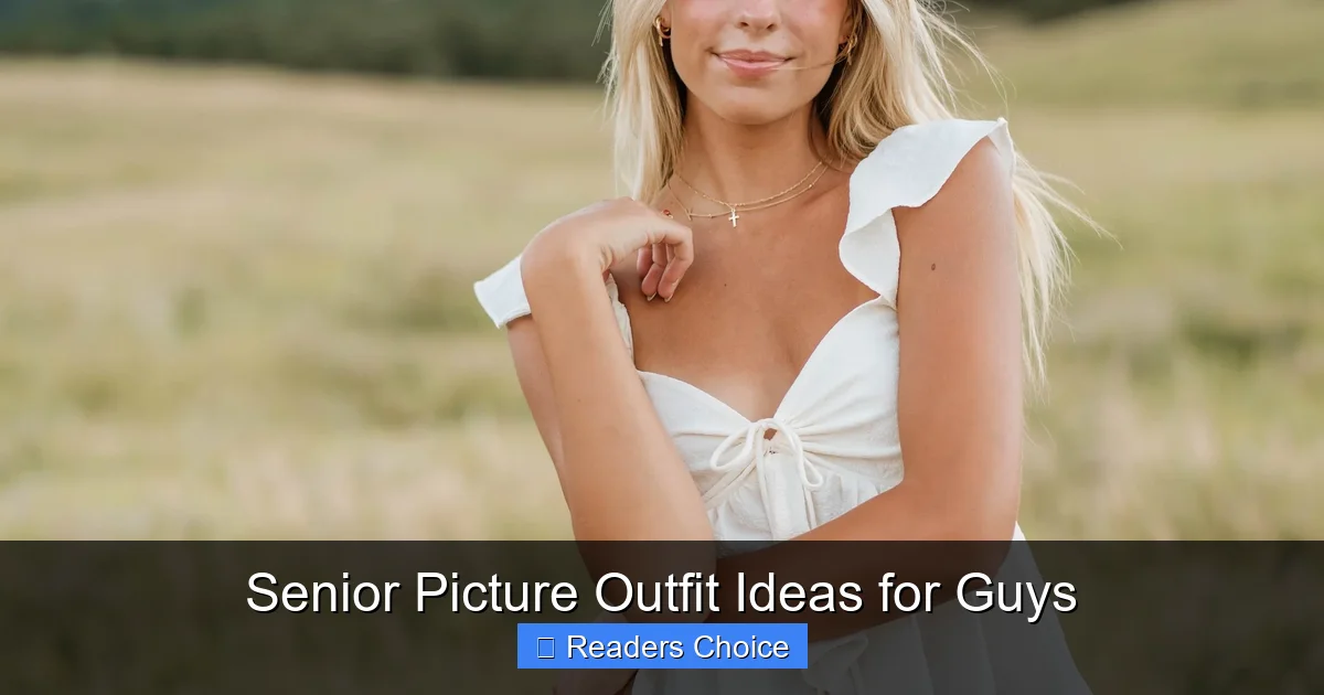 Senior Picture Outfit Ideas for Guys
