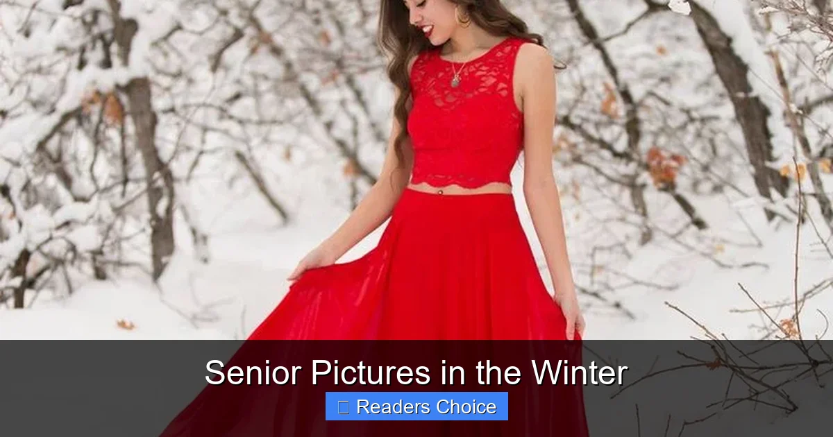 Senior Pictures in the Winter