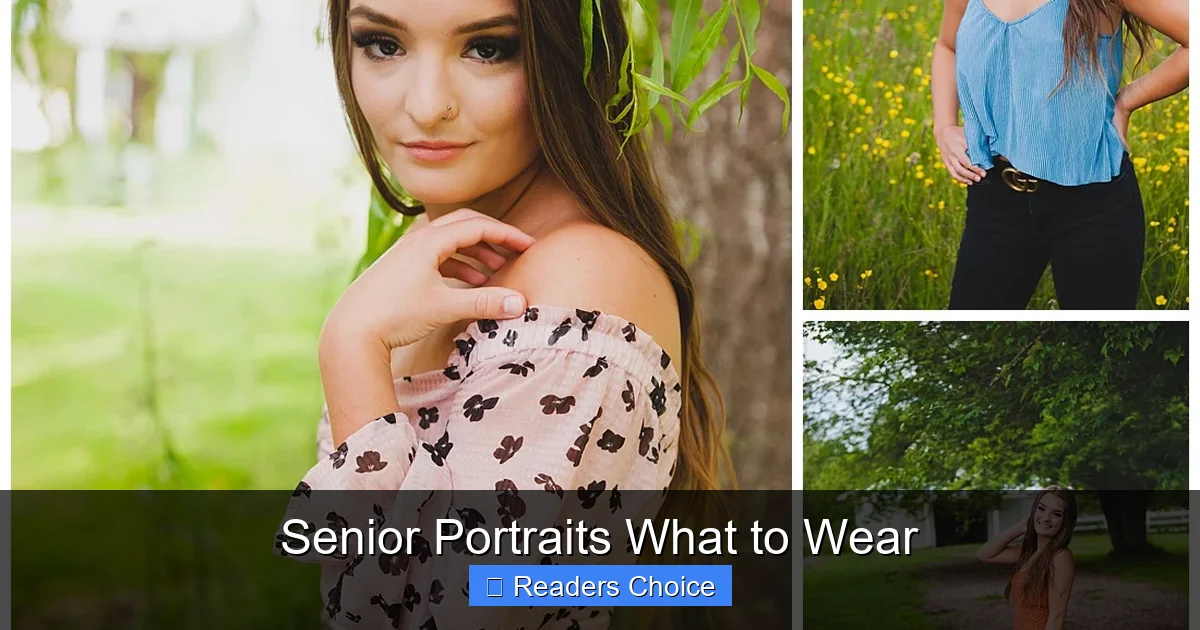 Senior Portraits What to Wear