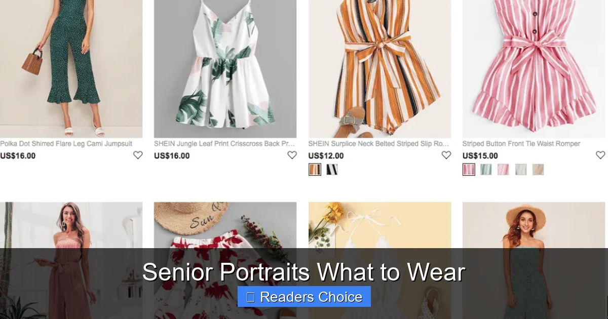 Senior Portraits What to Wear