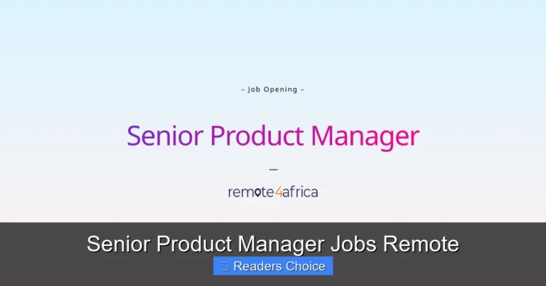 Senior Product Manager Jobs Remote