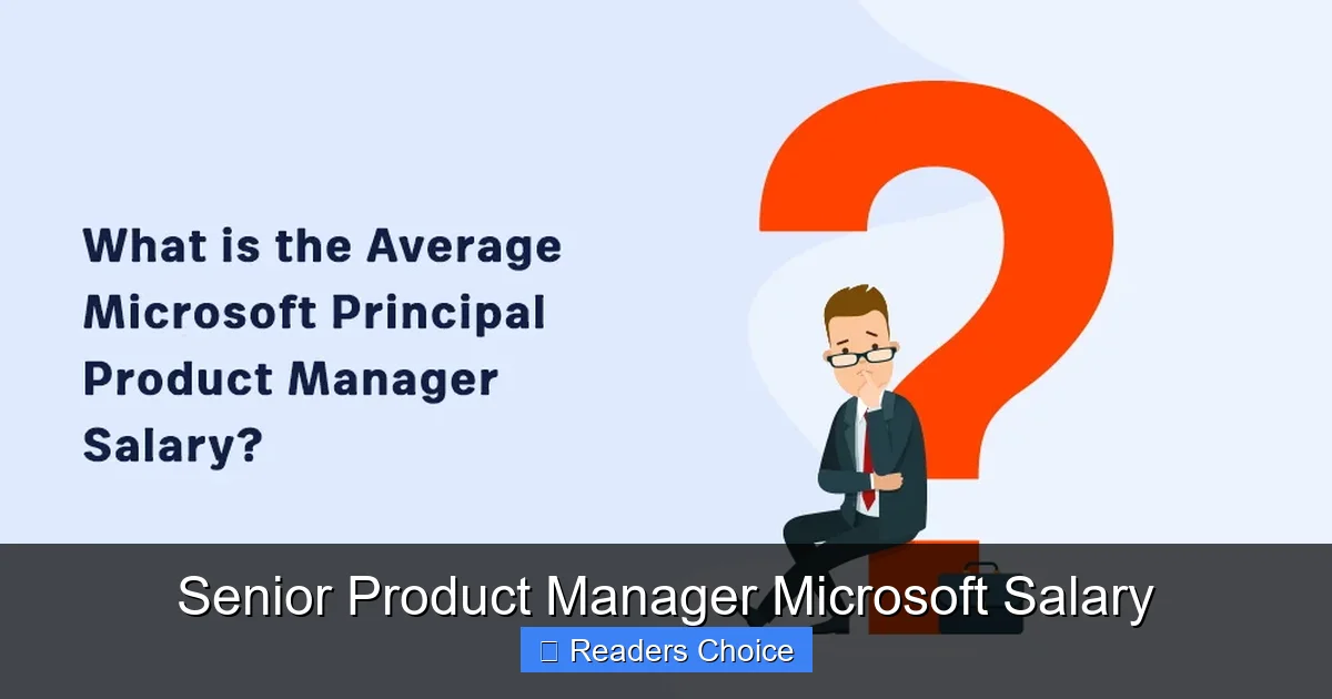 Senior Product Manager Microsoft Salary