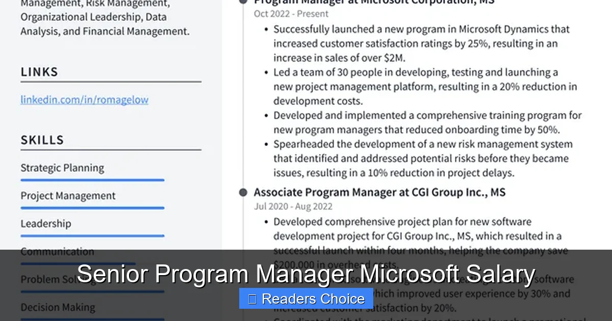 Senior Program Manager Microsoft Salary - SeniorsProTalk