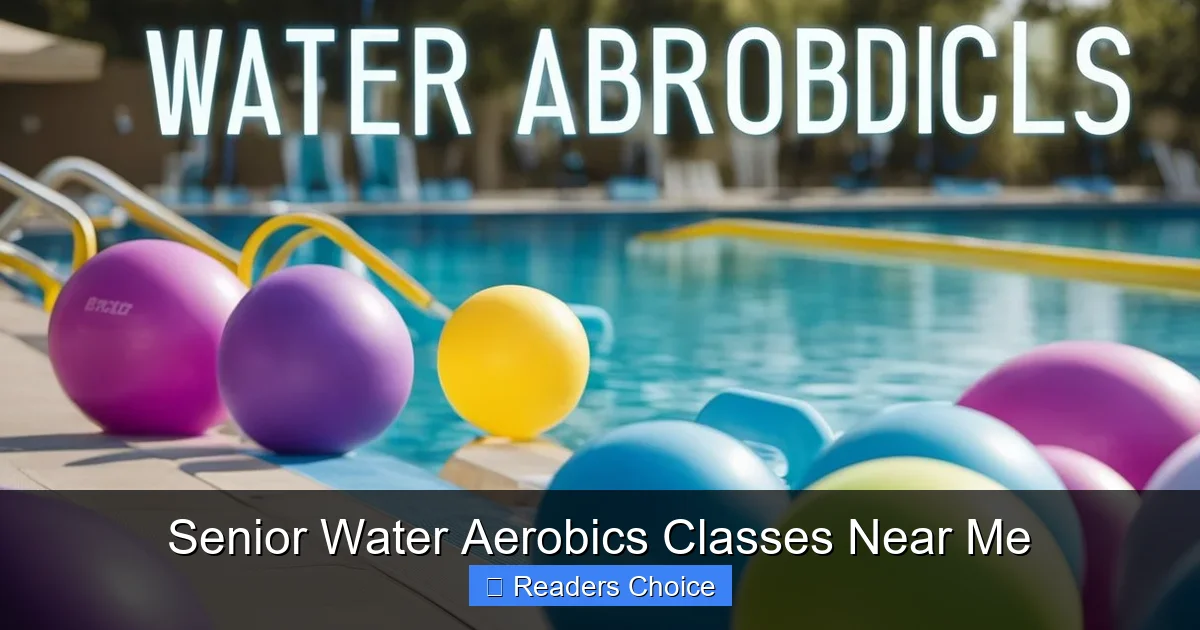 Senior Water Aerobics Classes Near Me